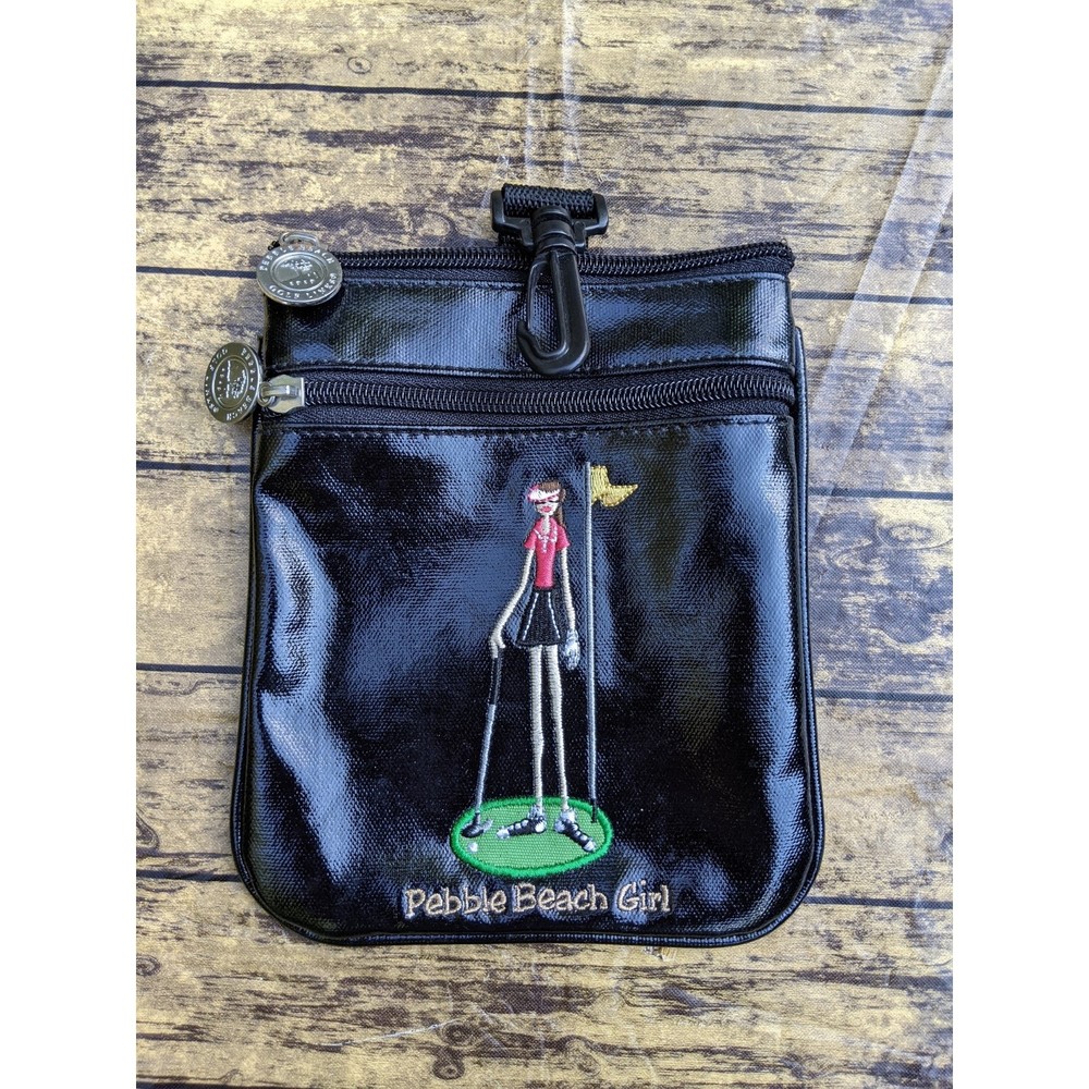 Pebble Beach CA Girls Kids Junior Golf Valuables Tees Balls Pouch